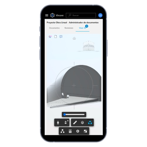 VIRCORE móvil modelo 3D